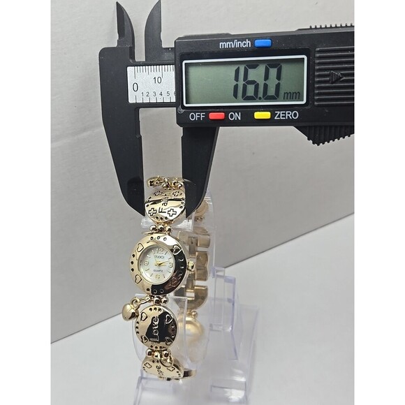 Studio Time Inspirational Watch Women Gold Tone 22mm Christian New Battery - Picture 5 of 10